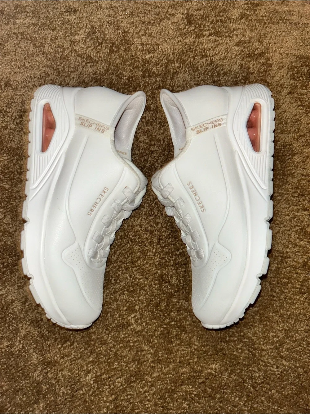 Skechers Slip- White Memory Foam Sport sneaker 177112 women's size 6 NWOB